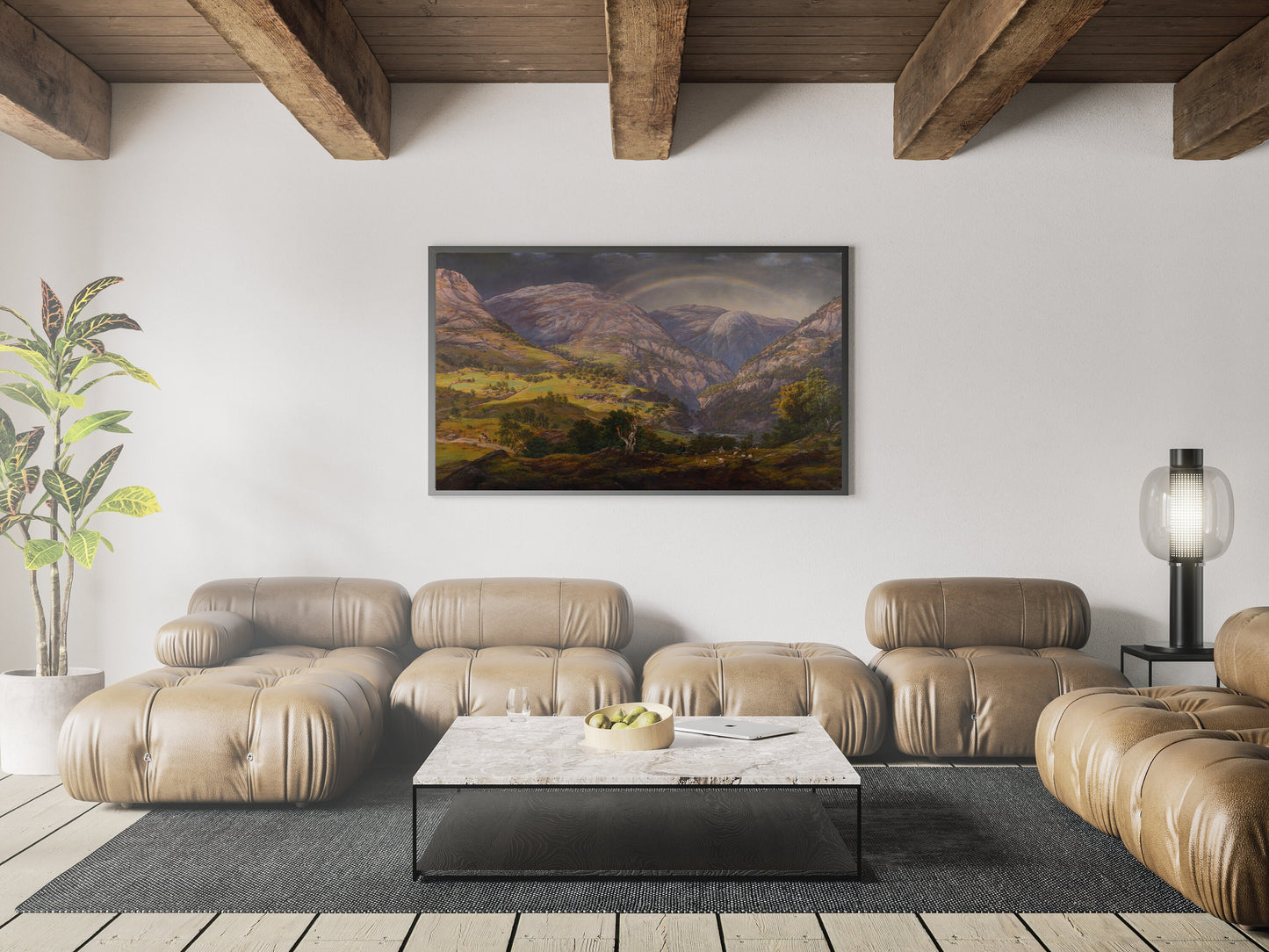 Mountain Wall Art | Landscape Artwork | Nature Prints | Artwork For Living Room | Johan Christian Claussen Dahl View from Stalheim