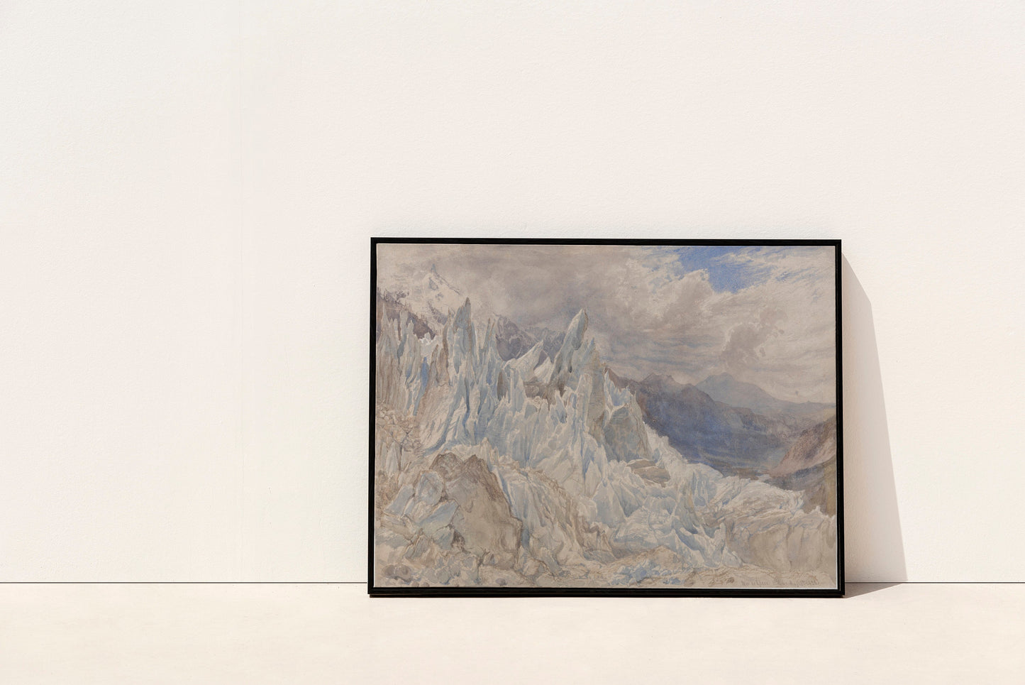 Mer de Glace Print | Mountain Wall Art | Nature Painting Print | Giclee Wall Art | Mont Blanc Prints