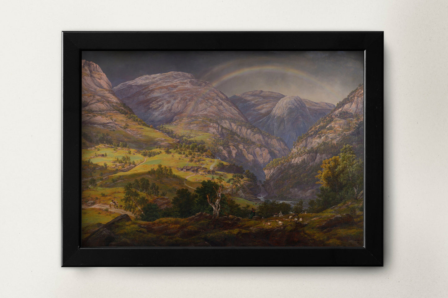Mountain Wall Art | Landscape Artwork | Nature Prints | Artwork For Living Room | Johan Christian Claussen Dahl View from Stalheim