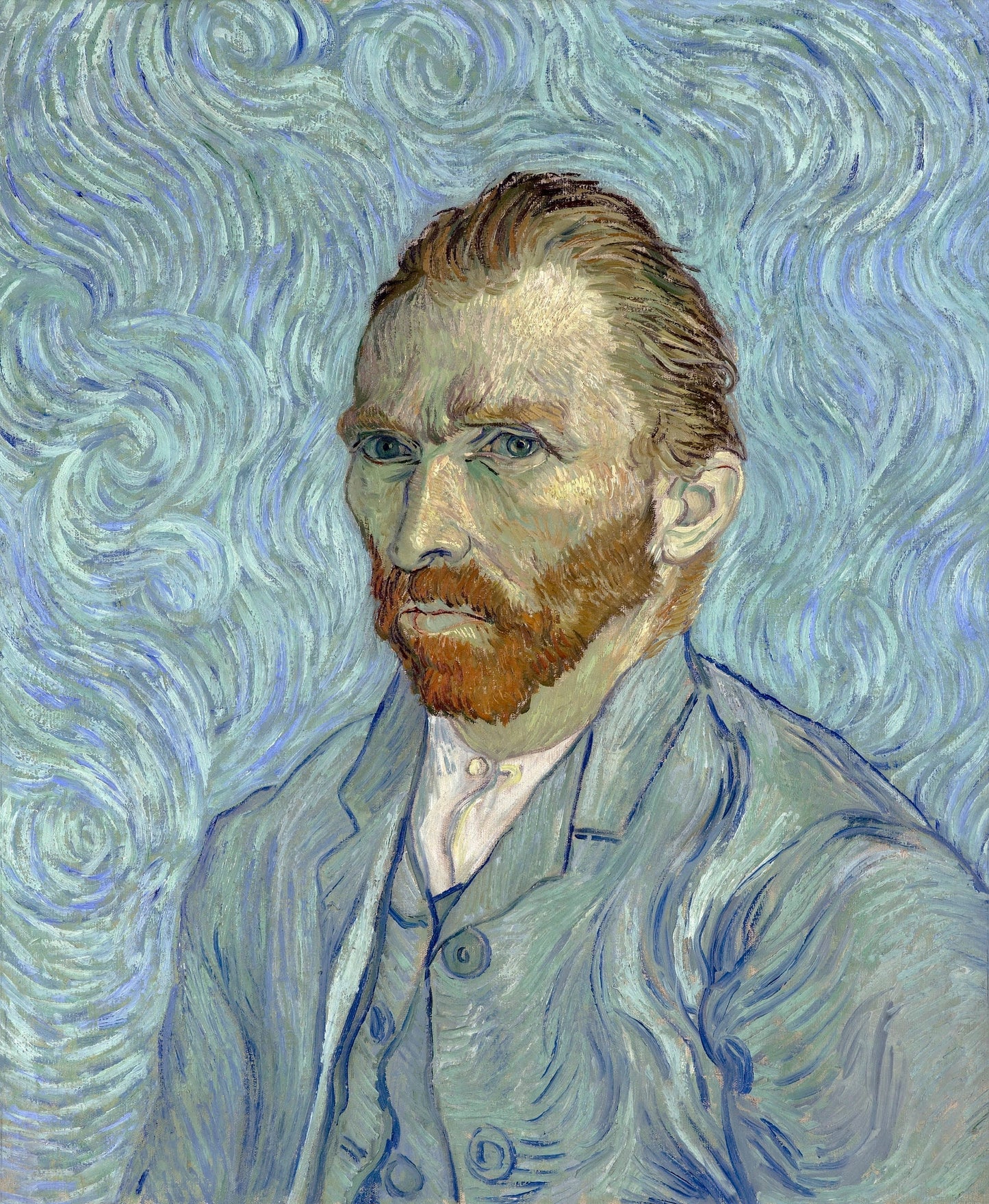 a painting of a man with a beard