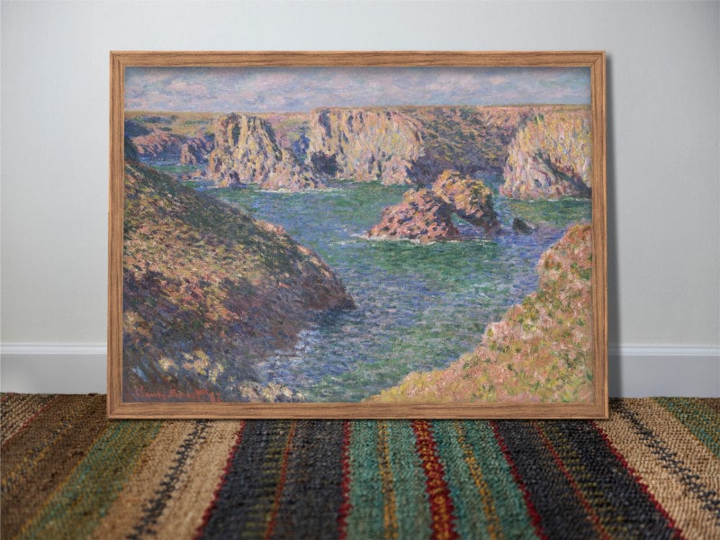 a painting on a carpet in a room