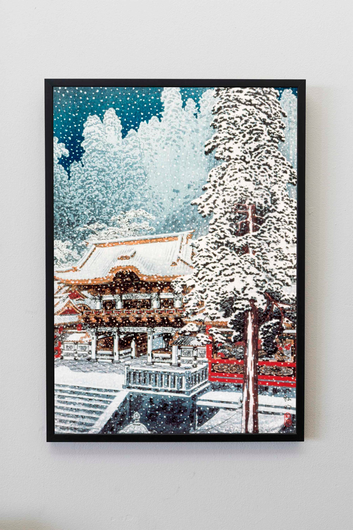 The Yōmei Gate at Nikkō by Hiroaki Takahashi Japanese Art Print Poster Wall Hanging Decor A4 A3 A2