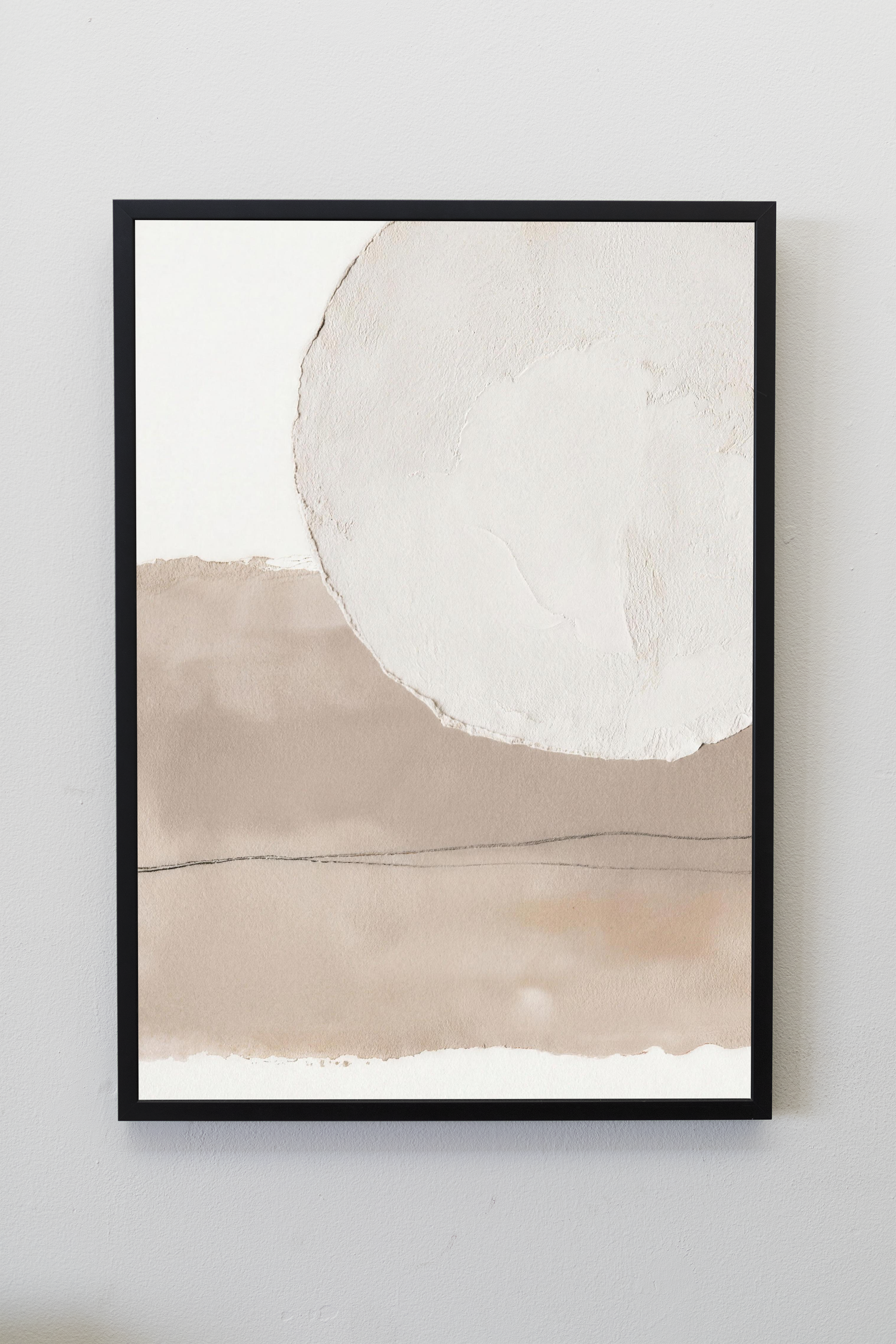 Terra Forms No.3 print framed on a gallery wall