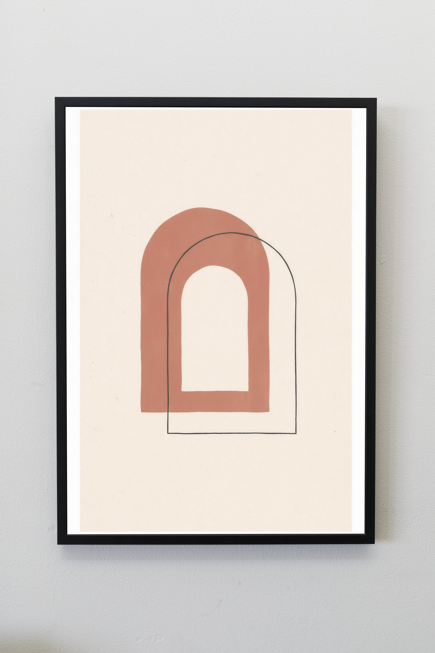 Arch Study II print framed on a gallery wall
