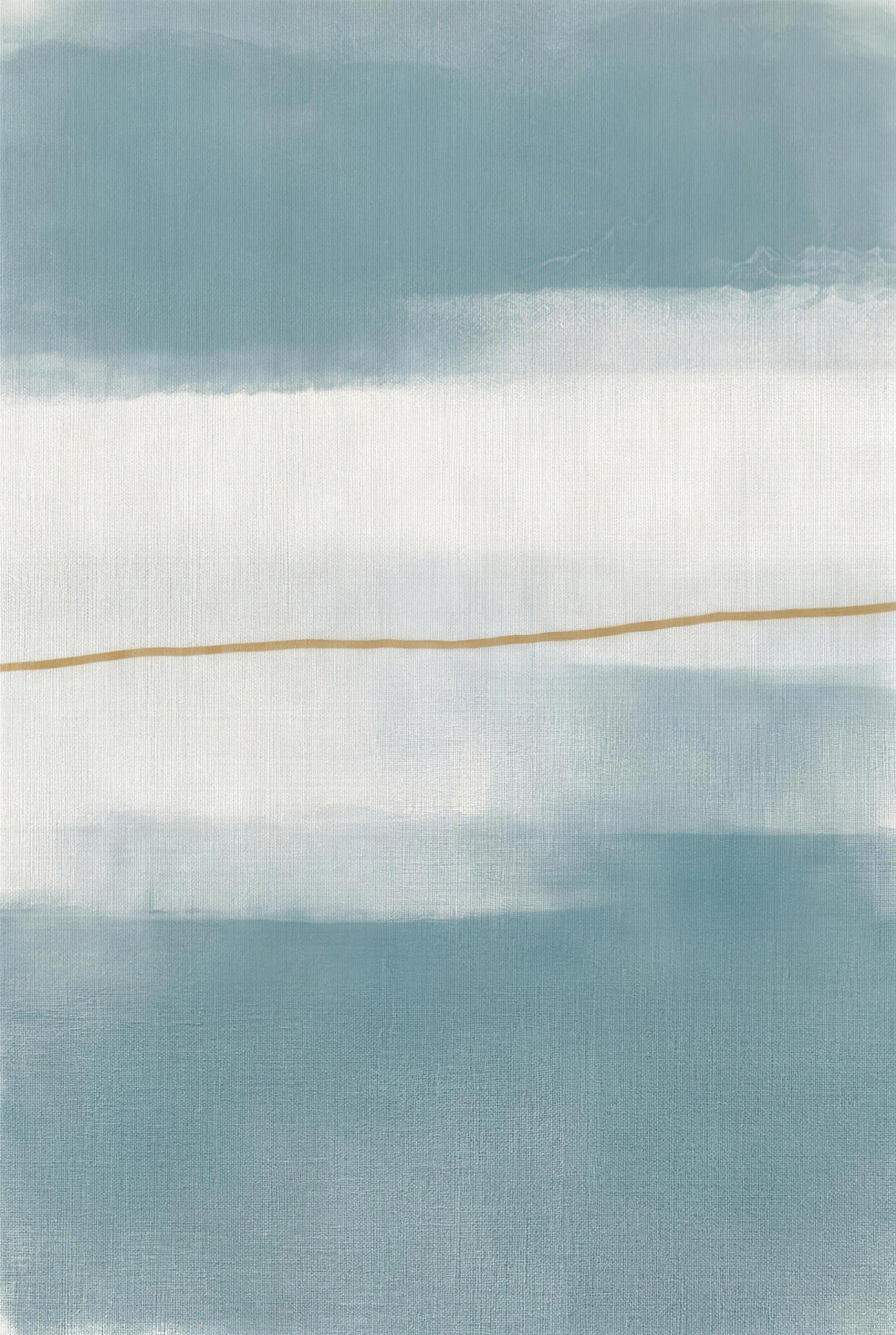 Patina No.1 blue colour-field abstract art print