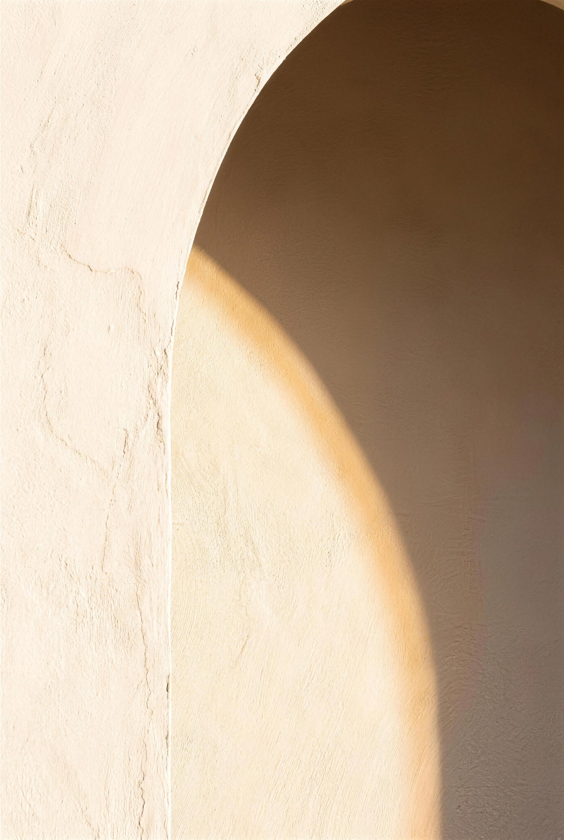 Sunlit Wall Alentejo Mediterranean plaster wall light and shadow print