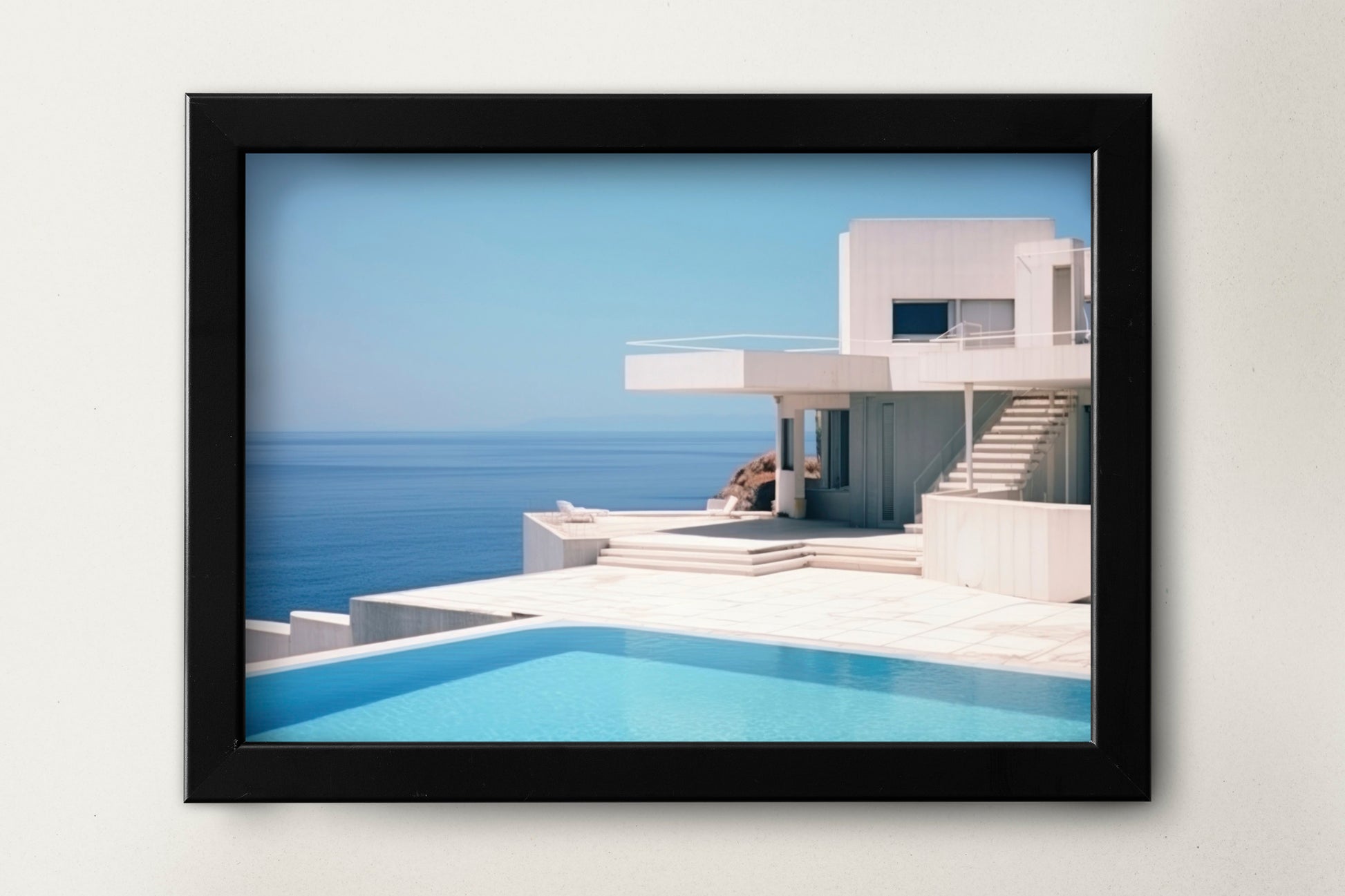 a picture of a house with a pool in front of it