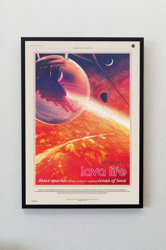 NASA Space Poster of Exoplanet 55 Cancri e Print Wall Hanging Decor