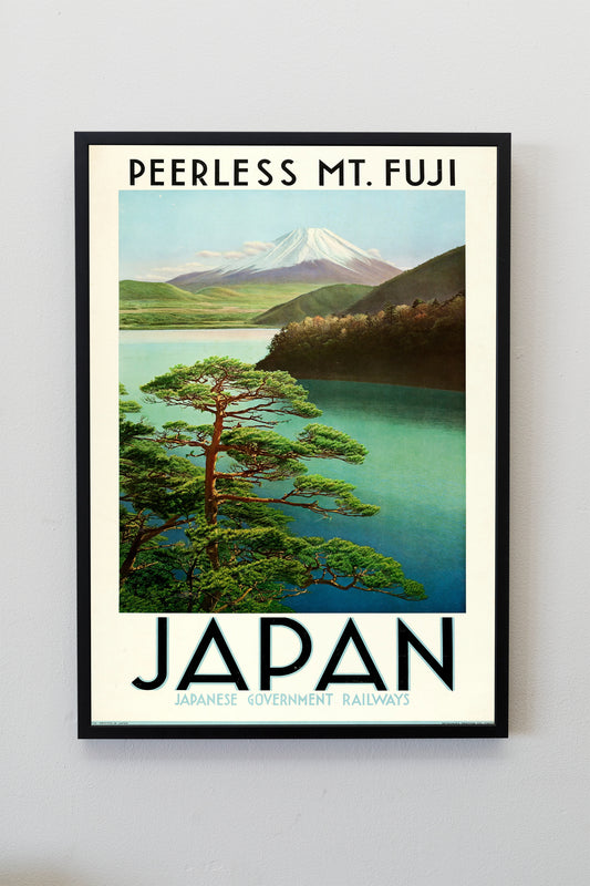 Mount Fuji Japan Travel Poster Print Wall Hanging Decor