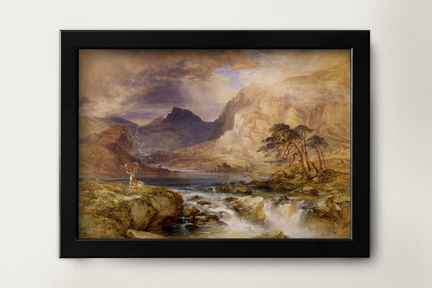 Beautiful Illustration Brodick Isle Of Arran Scotland 1849-1851 by William Andrews Nesfield Painting Print Poster Wall Hanging Decor