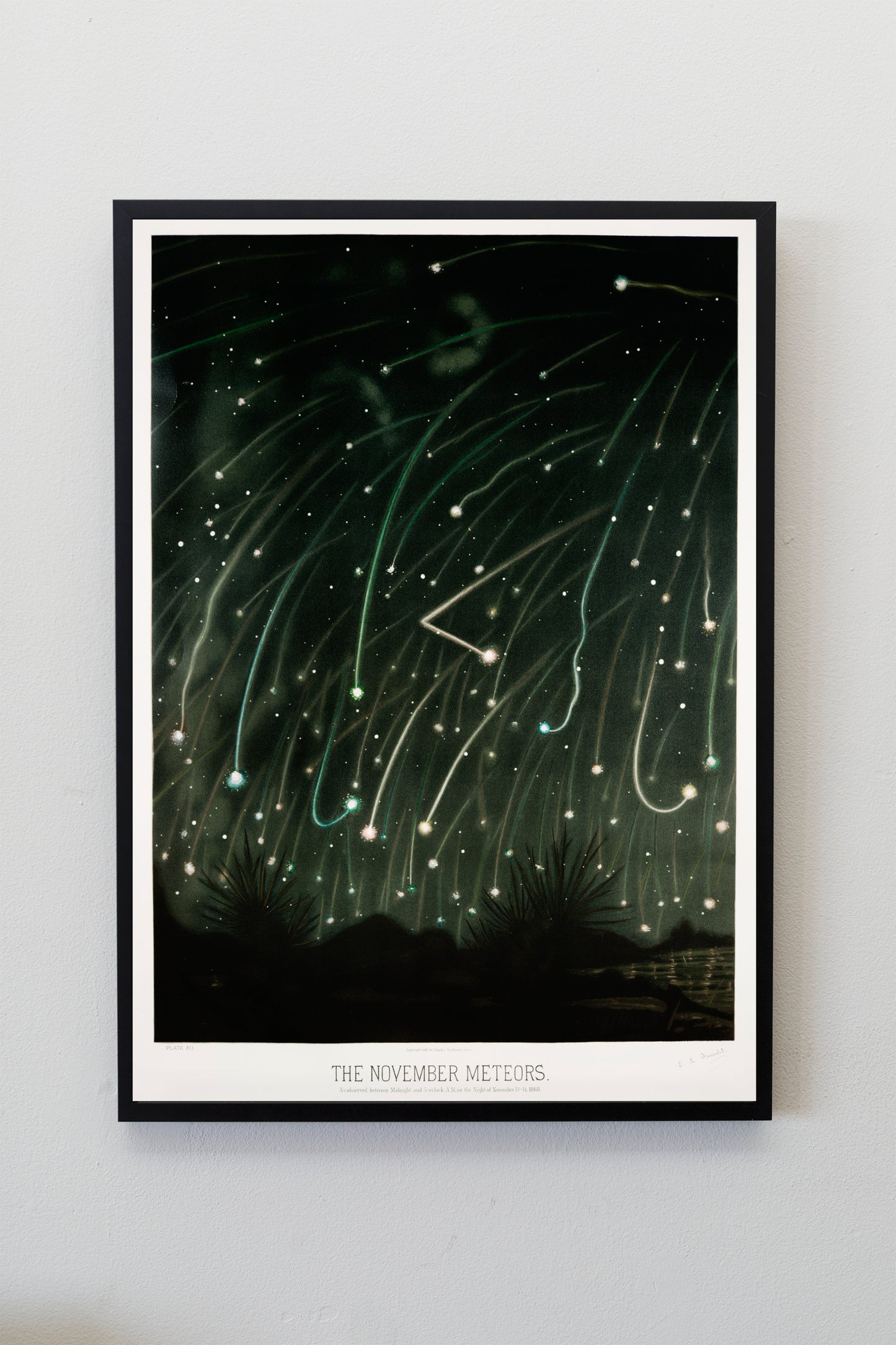 Meteors Art Illustration Poster Print Wall Hanging Decor