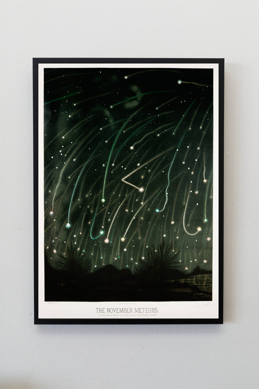 Meteors Art Illustration Poster Print Wall Hanging Decor