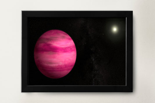 NASA Pink Exoplanet Space Poster Print Wall Hanging Decor