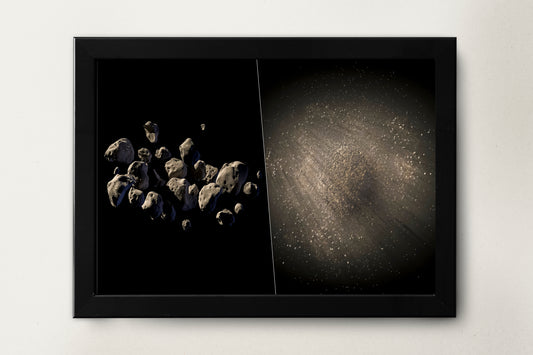 Asteroid Space Poster Print Wall Hanging Decor