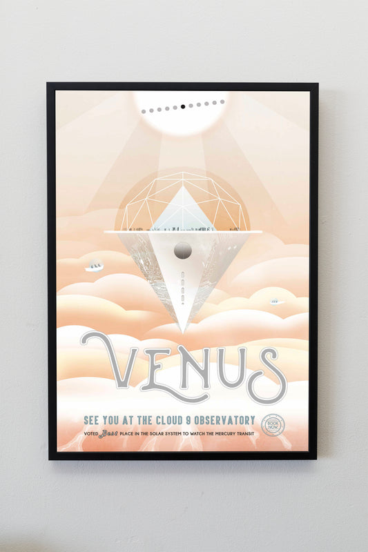 NASA Space Astronomy Venus Poster Illustration Print Wall Hanging Decor