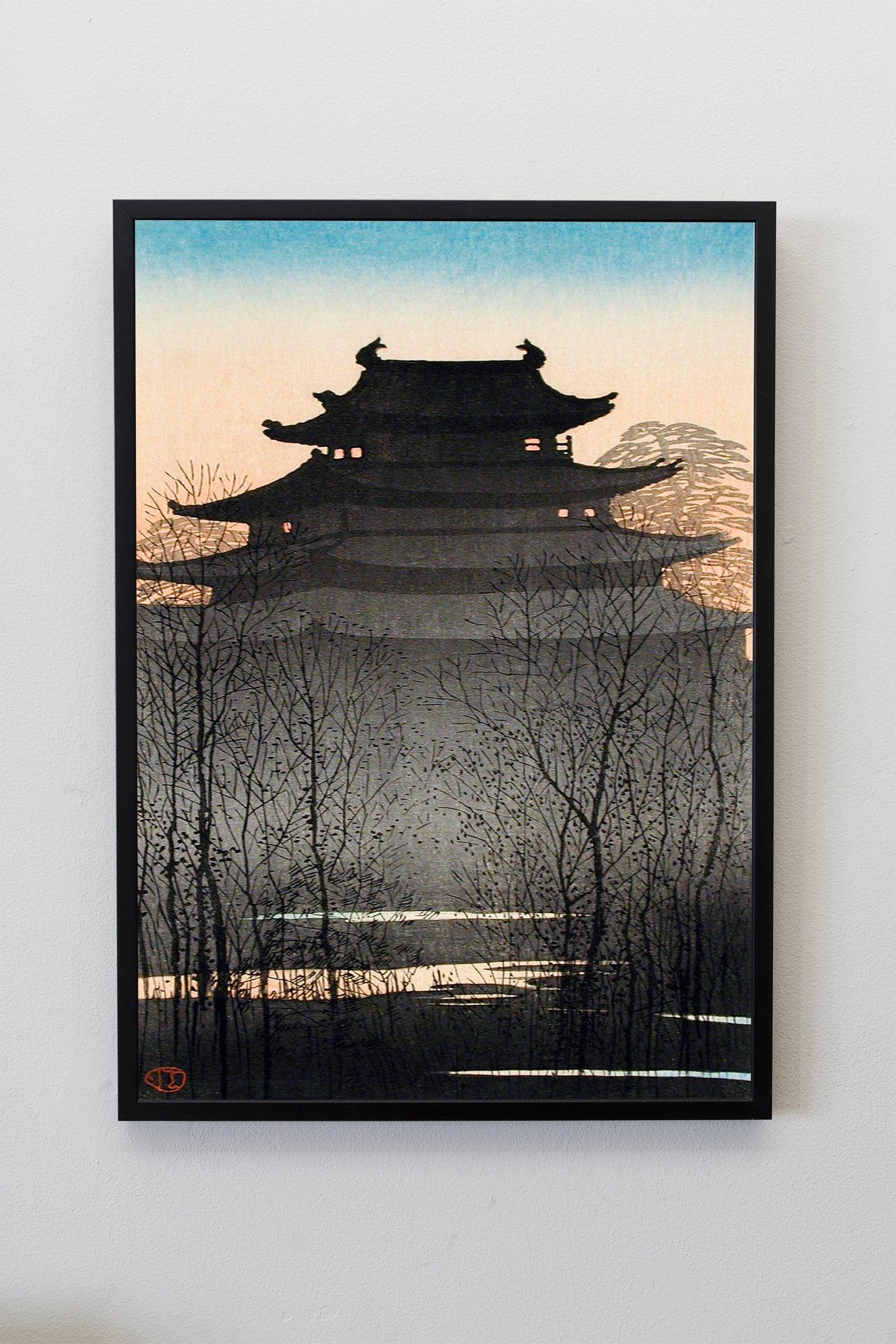 Nagoya Castle by Hiroaki Takahashi Japanese Art Print Poster Wall Hanging Decor A4 A3 A2