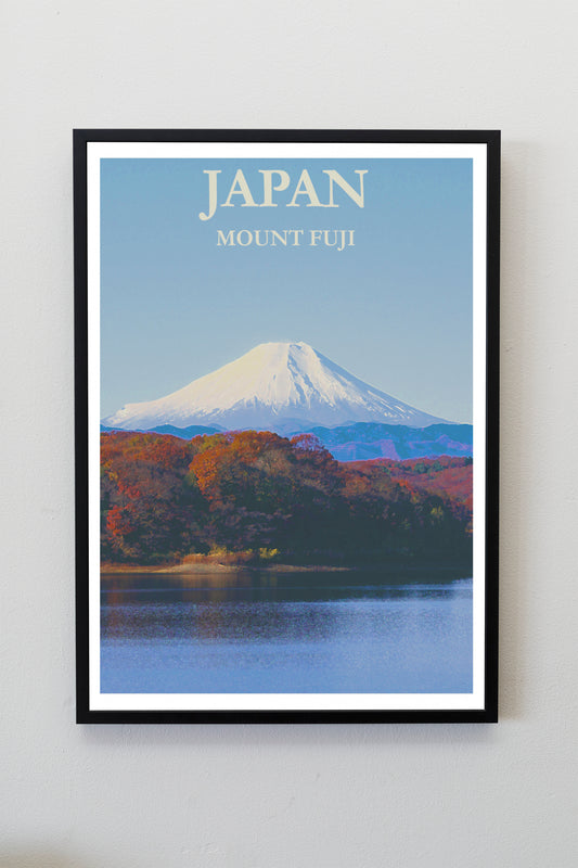 Mount Fuji Japan Poster Print Wall Hanging Decor