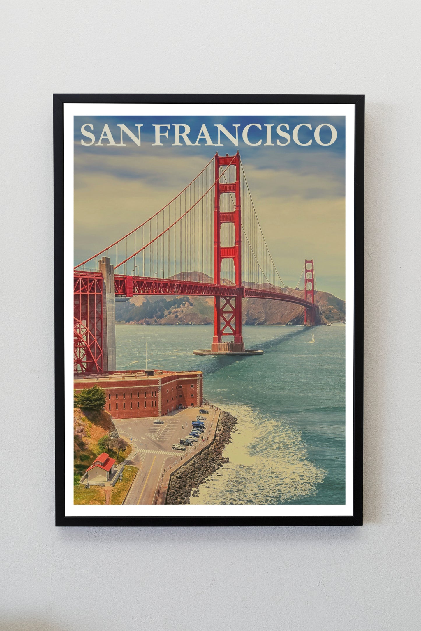 San Francisco Travel Poster Print Wall Hanging Decor