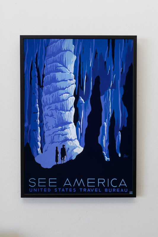 See America WPA Travel Poster Print Wall Hanging Decor