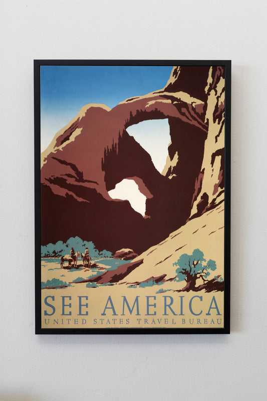 Vintage See America WPA Travel Poster Print Wall Hanging Decor