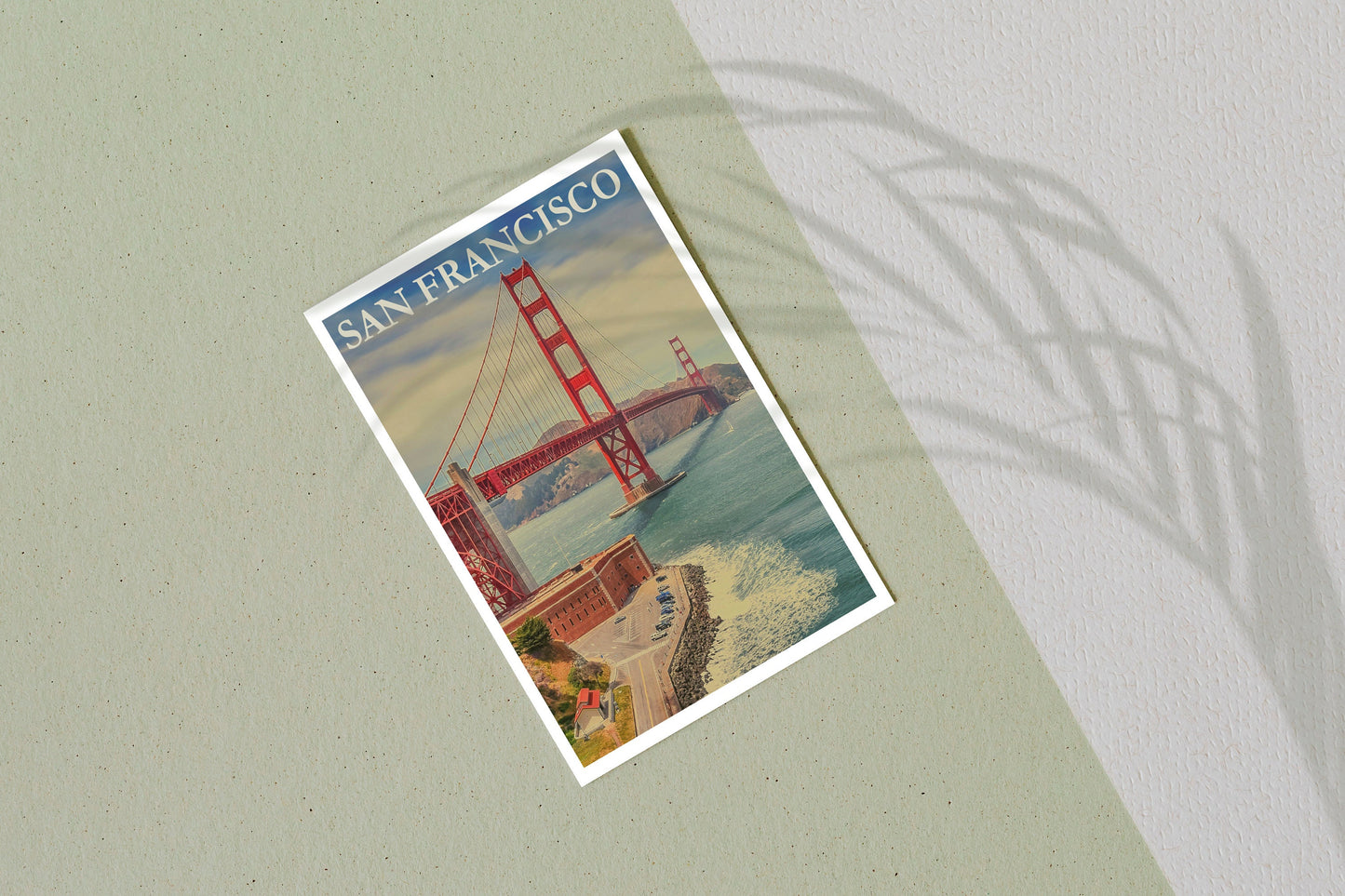 San Francisco Travel Poster Print Wall Hanging Decor