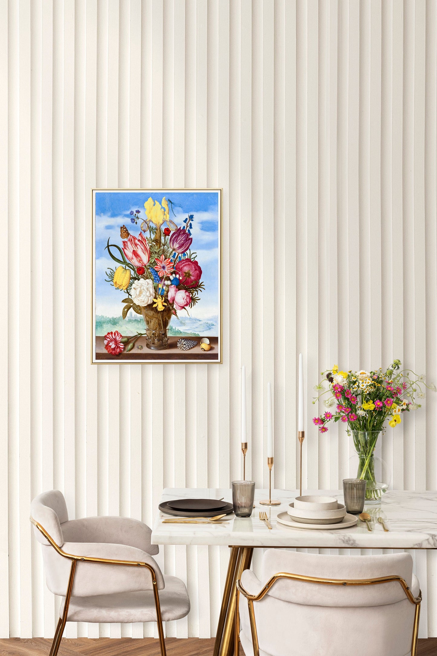 Bouquet of Flowers Poster Print Wall Hanging Decor