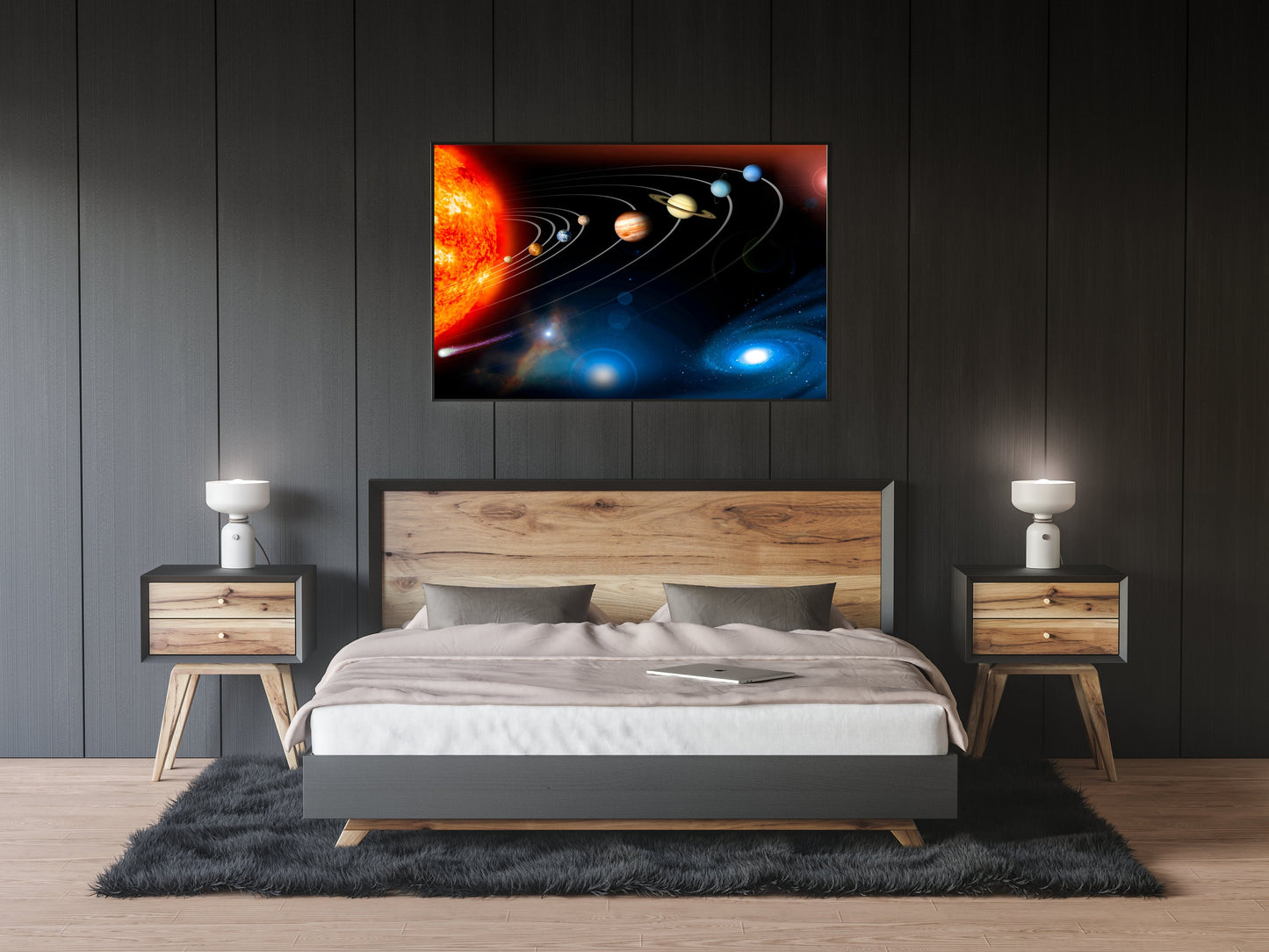 Solar System Planets Poster Print Wall Hanging Decor