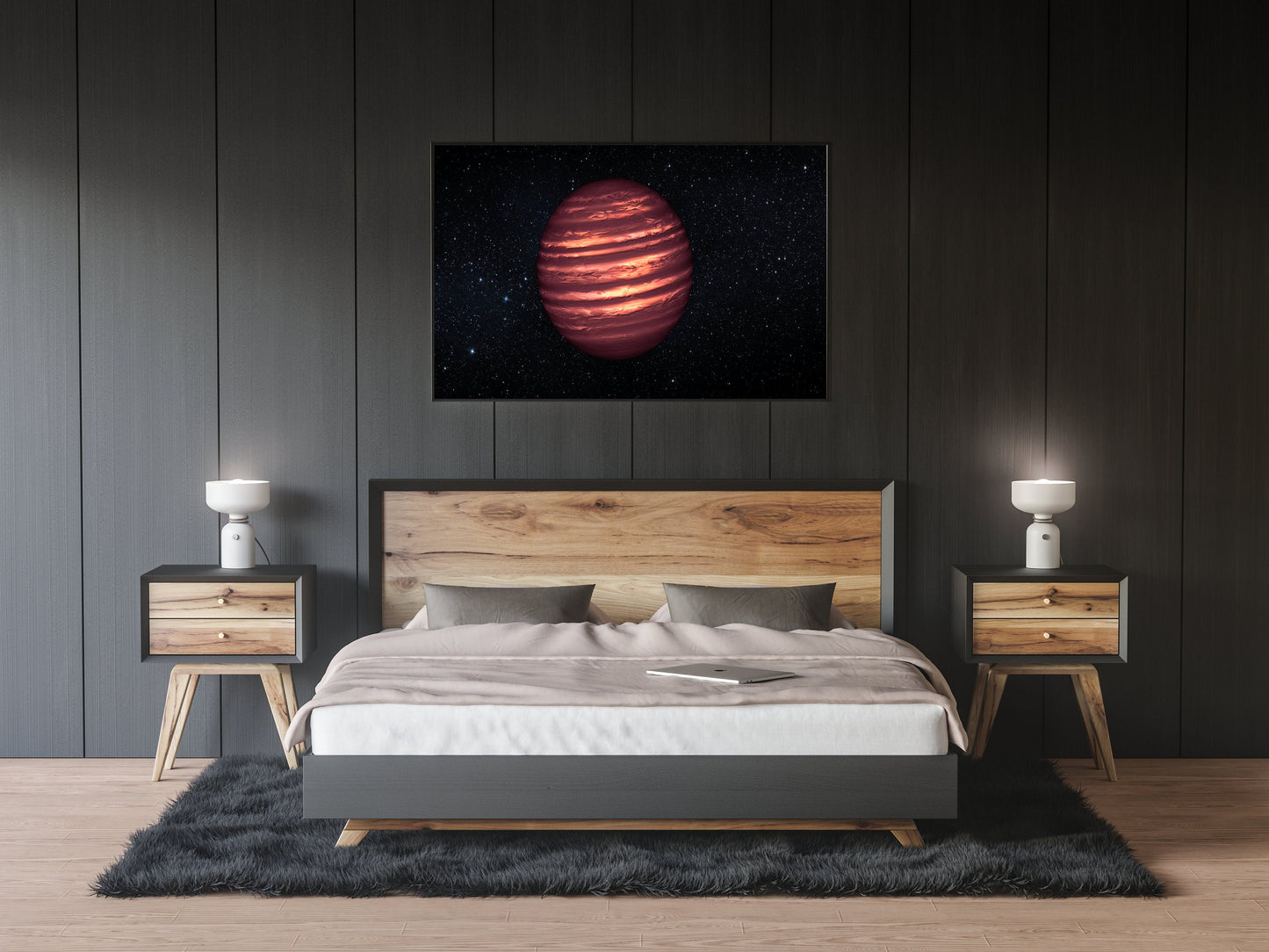 Brown Dwarf Astronomy Poster Illustration Print Wall Hanging Decor