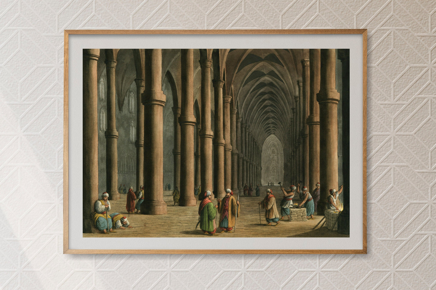 Cathedral at Tortosa Interior Poster Print Wall Hanging Decor