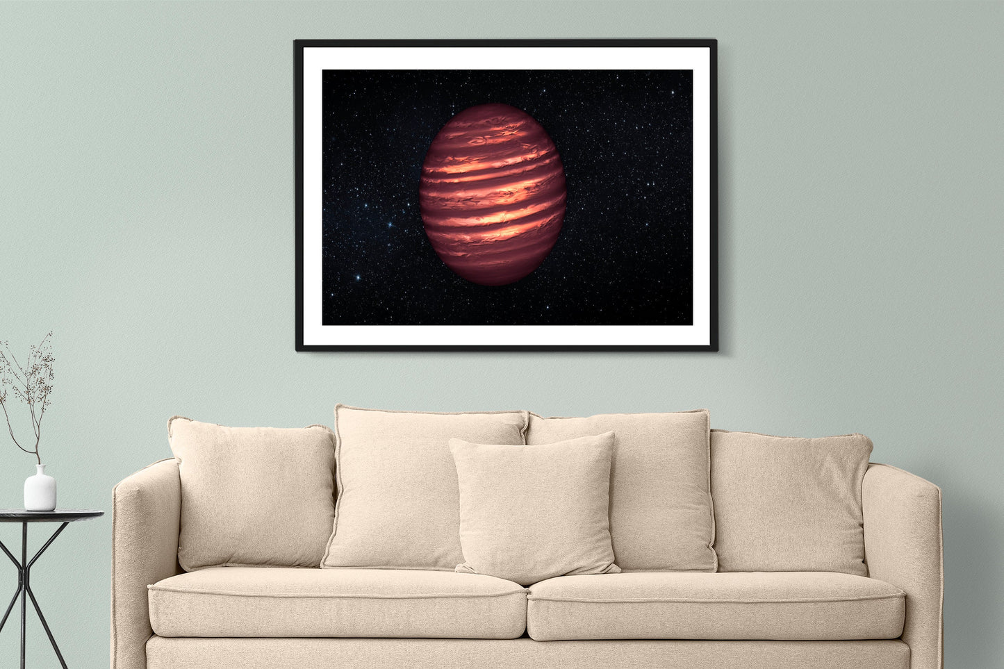 Brown Dwarf Astronomy Poster Illustration Print Wall Hanging Decor