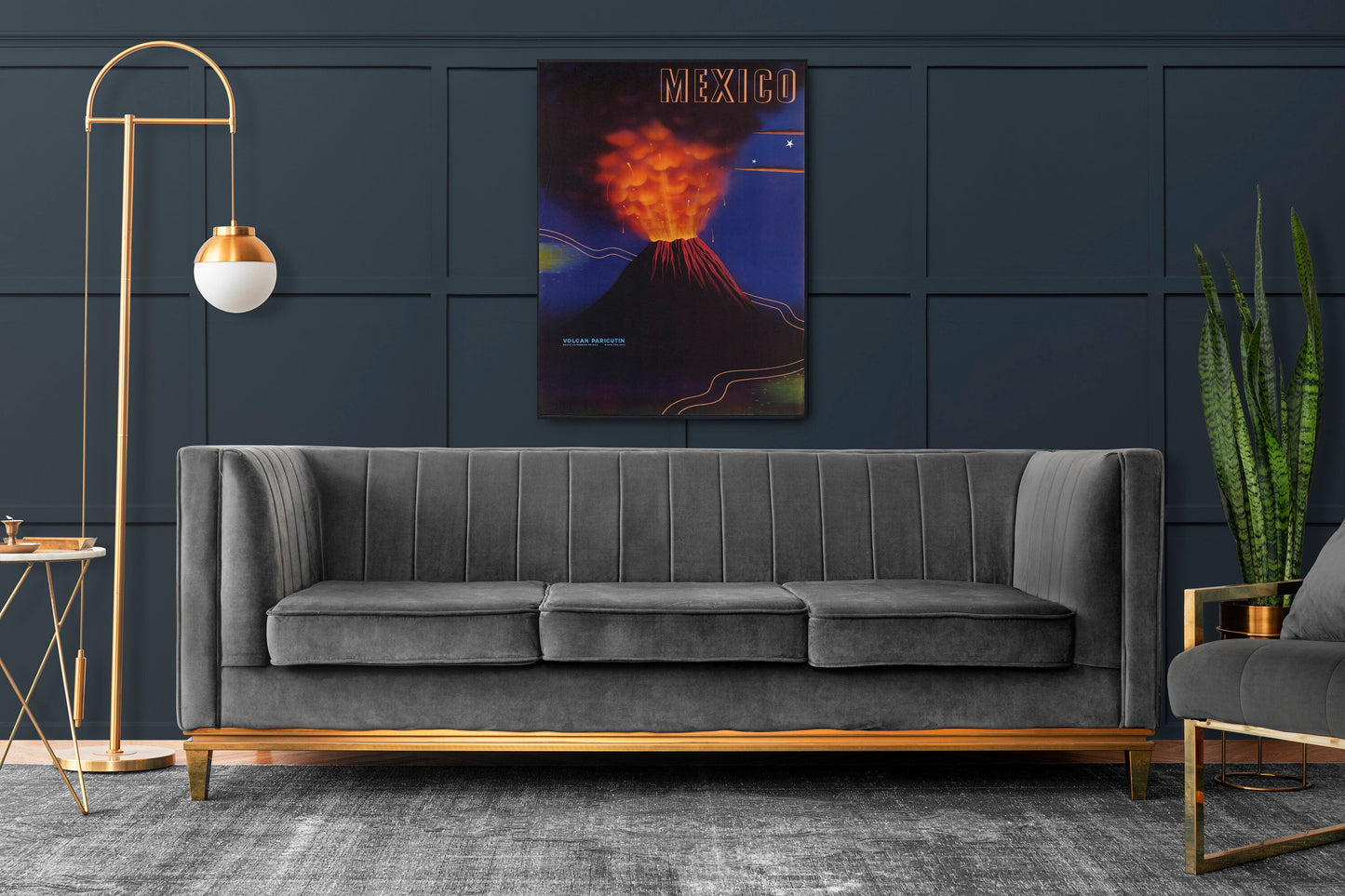 Mexico Volcano Travel Poster Print Wall Hanging Decor