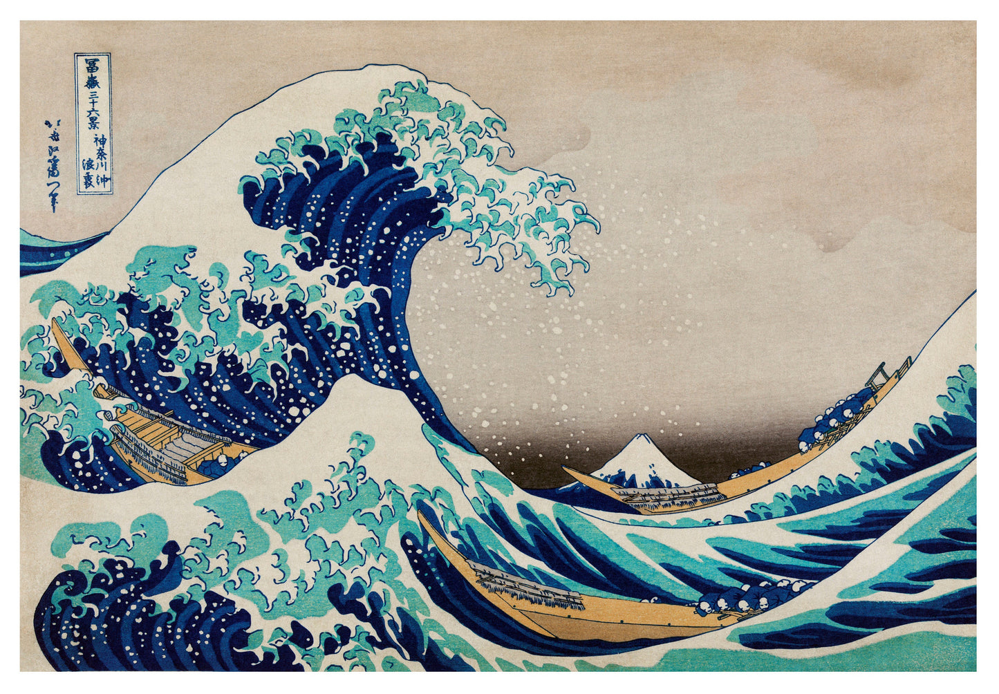 The Great Wave off Kanagawa by Katsushika Hokusai Japanese Art Print Poster Wall Hanging Decor A4 A3 A2