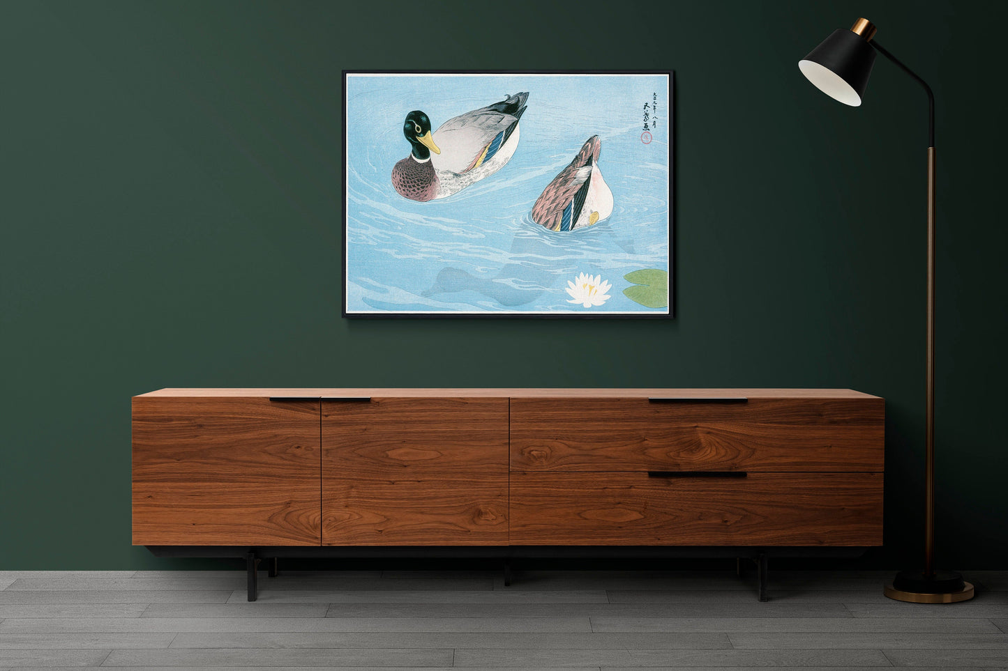 Ducks by Goyō Hashiguchi Japanese Art Print Poster Wall Hanging Decor A4 A3 A2