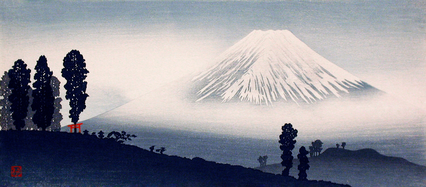 Mount Fuji by Hiroaki Takahashi Japanese Art Print Poster Wall Hanging Decor A4 A3 A2