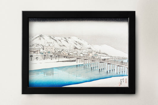 Snow on Mount Ibuki by Goyō Hashiguchi Japanese Art Print Poster Wall Hanging Decor A4 A3 A2