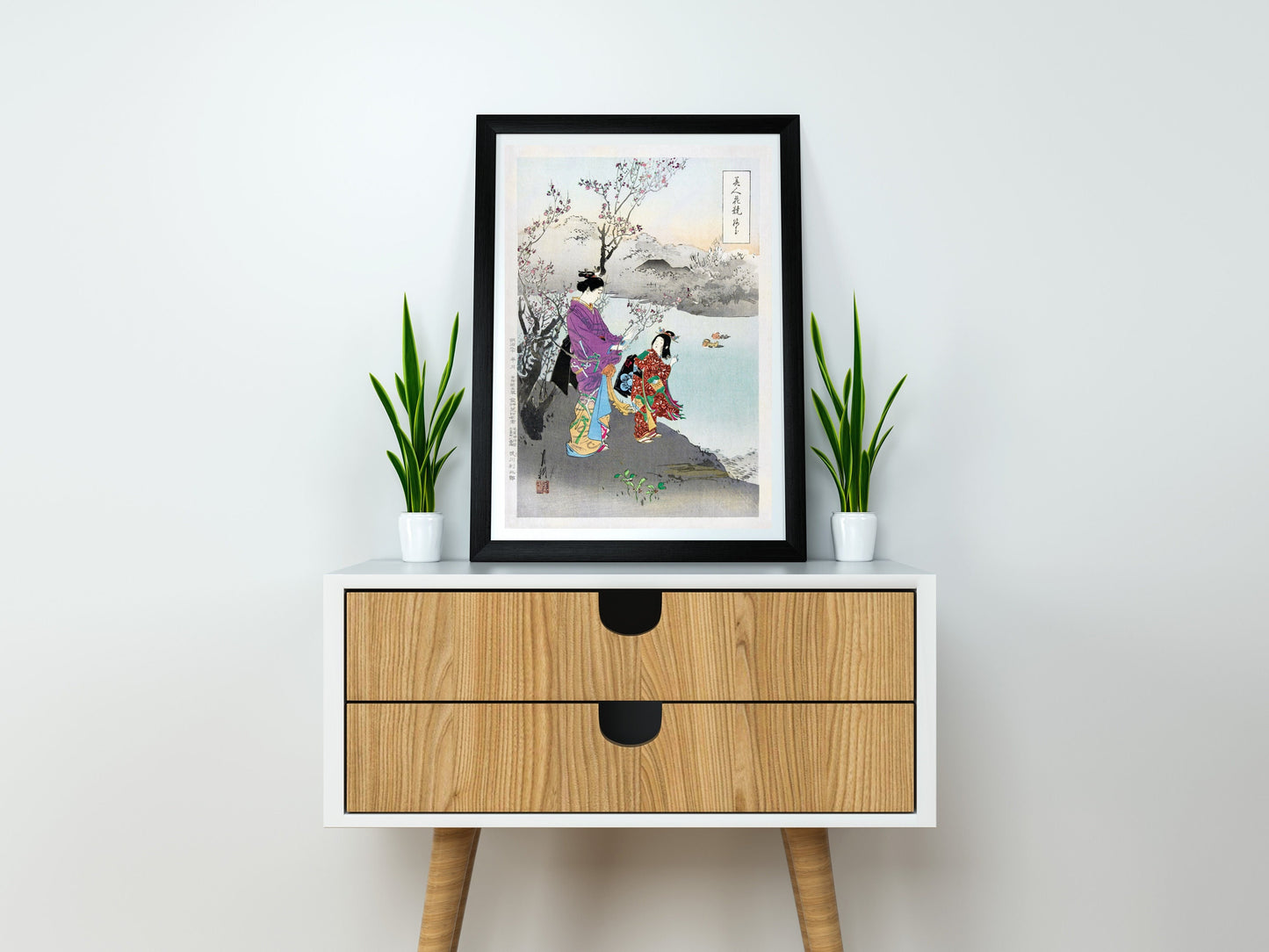 Admiring the Plum Blossom by Ogata Gekko Japanese Art Print Poster Wall Hanging Decor A4 A3 A2