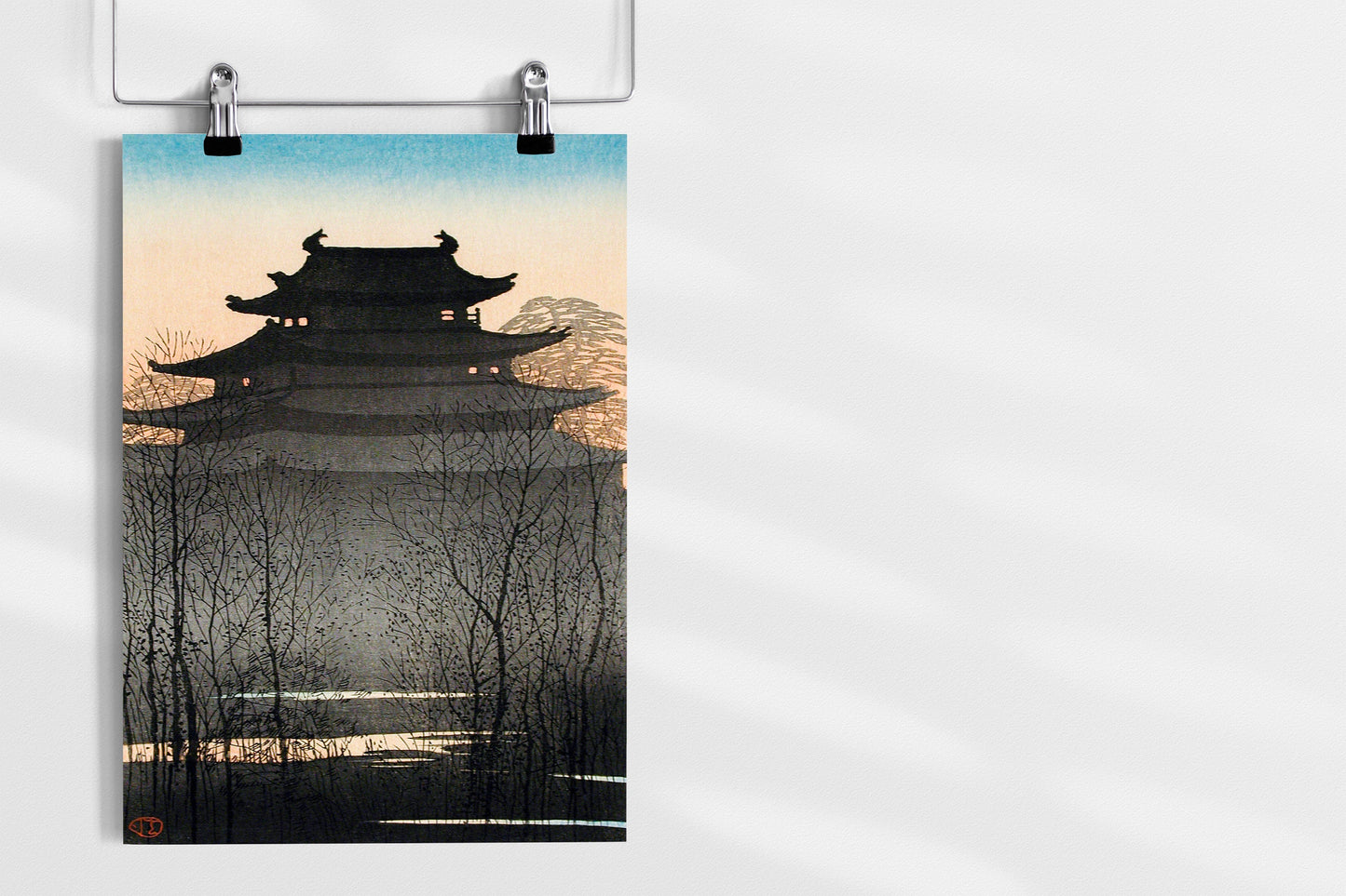 Nagoya Castle by Hiroaki Takahashi Japanese Art Print Poster Wall Hanging Decor A4 A3 A2