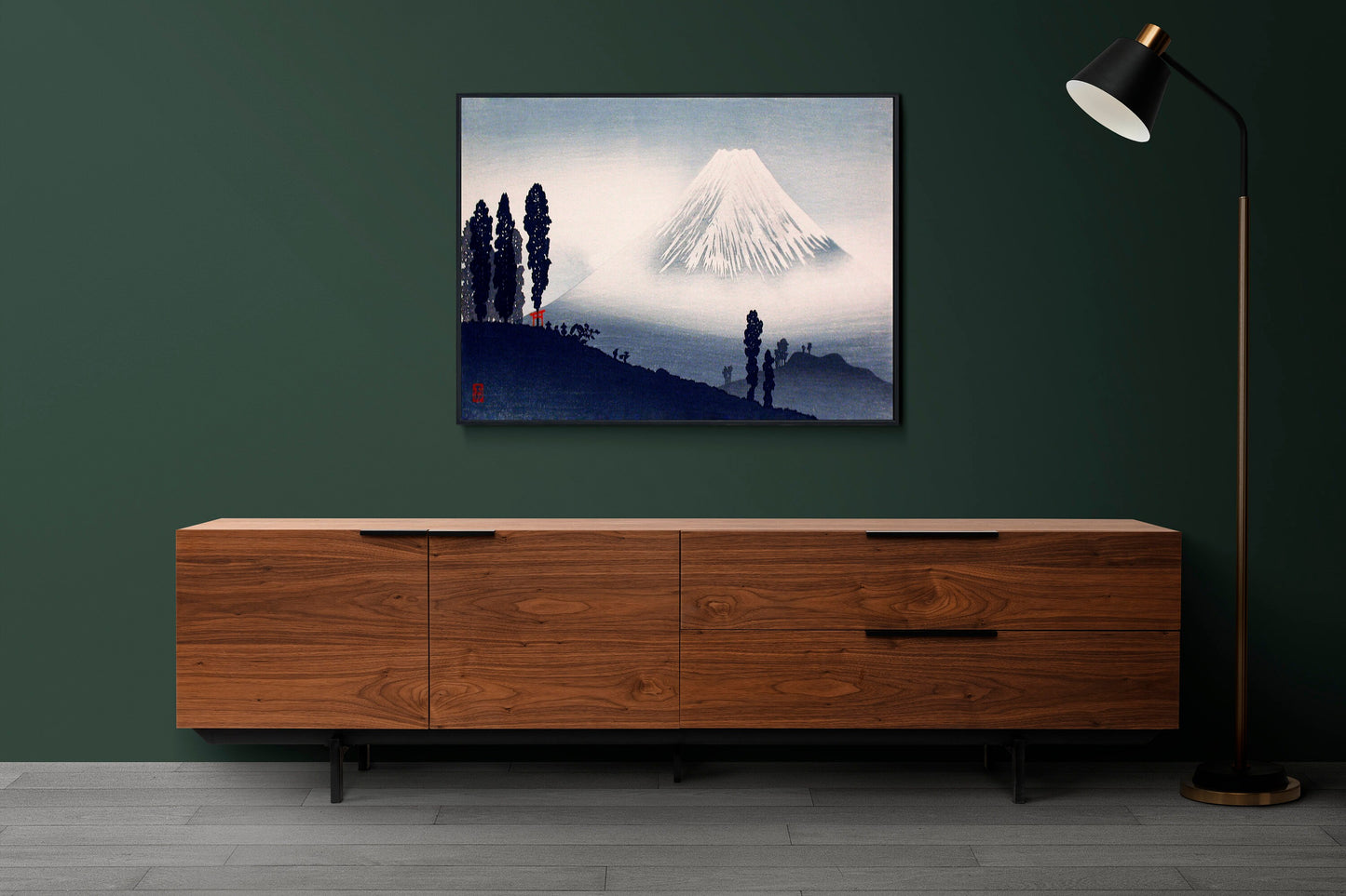 Mount Fuji by Hiroaki Takahashi Japanese Art Print Poster Wall Hanging Decor A4 A3 A2