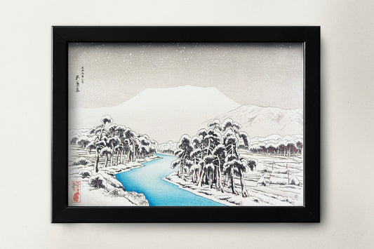 The Great Bridge of Sanjō in Kyoto by Goyō Hashiguchi Japanese Art Print Poster Wall Hanging Decor A4 A3 A2