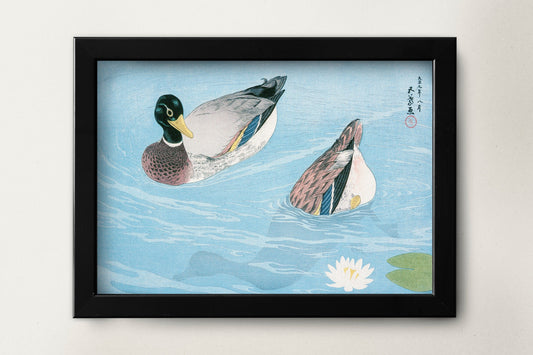 Ducks by Goyō Hashiguchi Japanese Art Print Poster Wall Hanging Decor A4 A3 A2