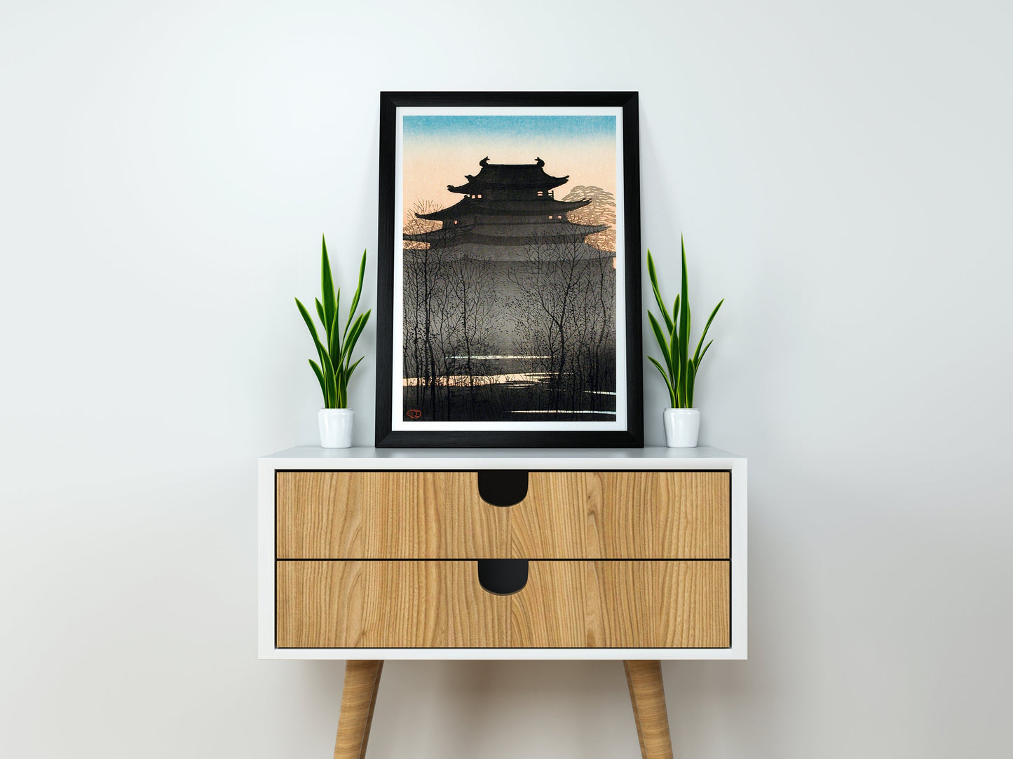 Nagoya Castle by Hiroaki Takahashi Japanese Art Print Poster Wall Hanging Decor A4 A3 A2