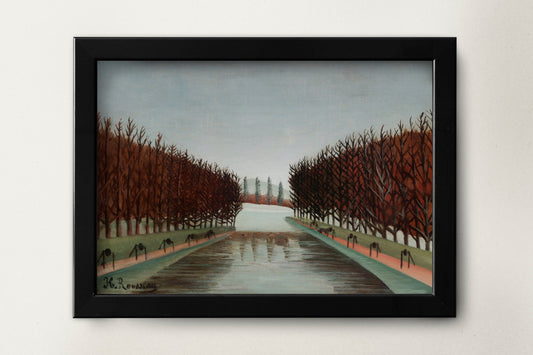 Le canal by Henri Rousseau Poster Illustration Print Wall Hanging Decor A4 A3 A2