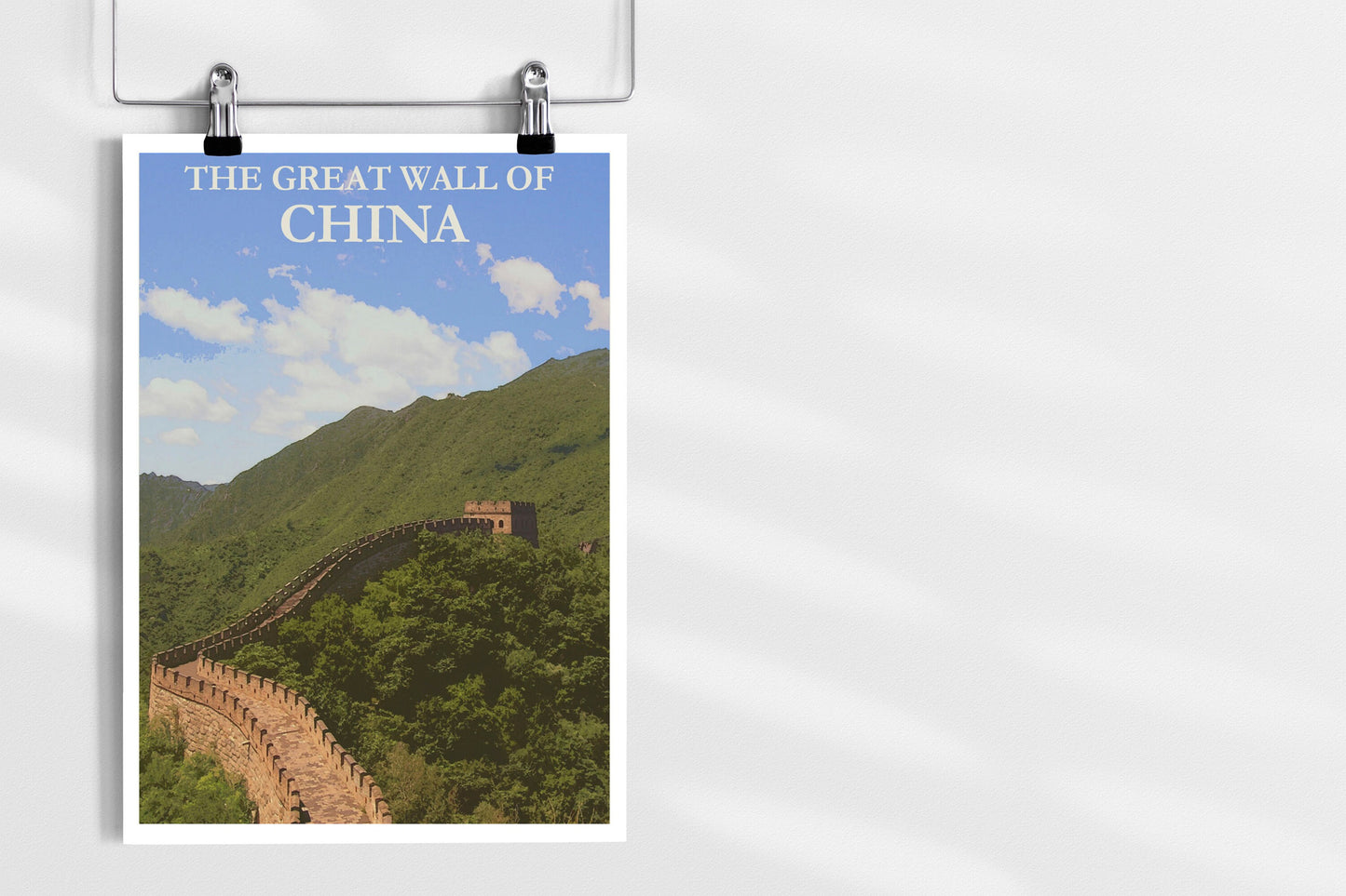 The Great Wall of China Travel Poster landscape architecture Print Wall Hanging Decor A4 A3 A2