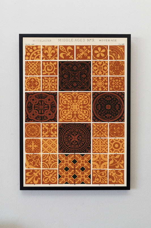 Abstract Pattern Art Illustration by Owen Jones Poster Print Wall Hanging Decor A4 A3 A2
