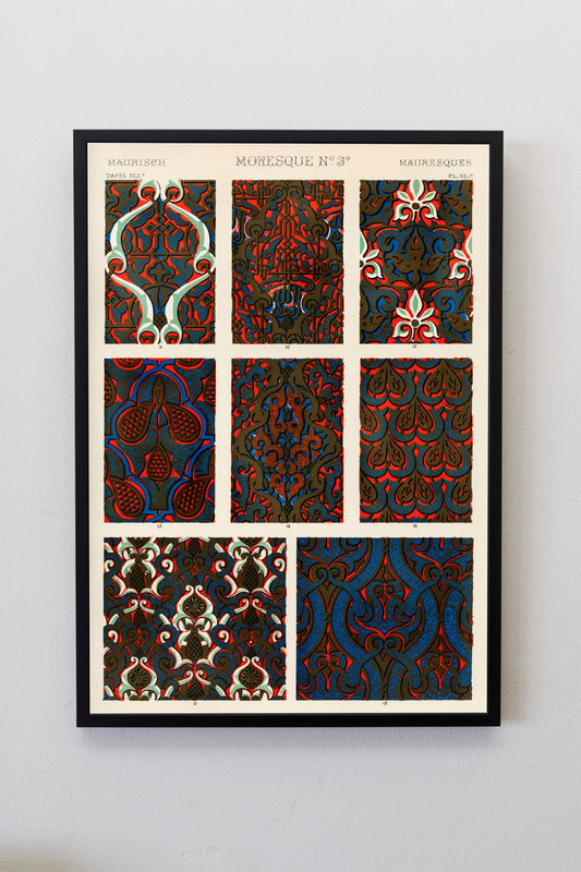 Abstract Patterns Illustration by Owen Jones  Poster Print Wall Hanging Decor A4 A3 A2
