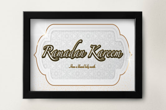 Islamic Art, Ramadan Kareem, Ramadan Art, Islamic Poster Print Wall Hanging Decor A4 A3 A2