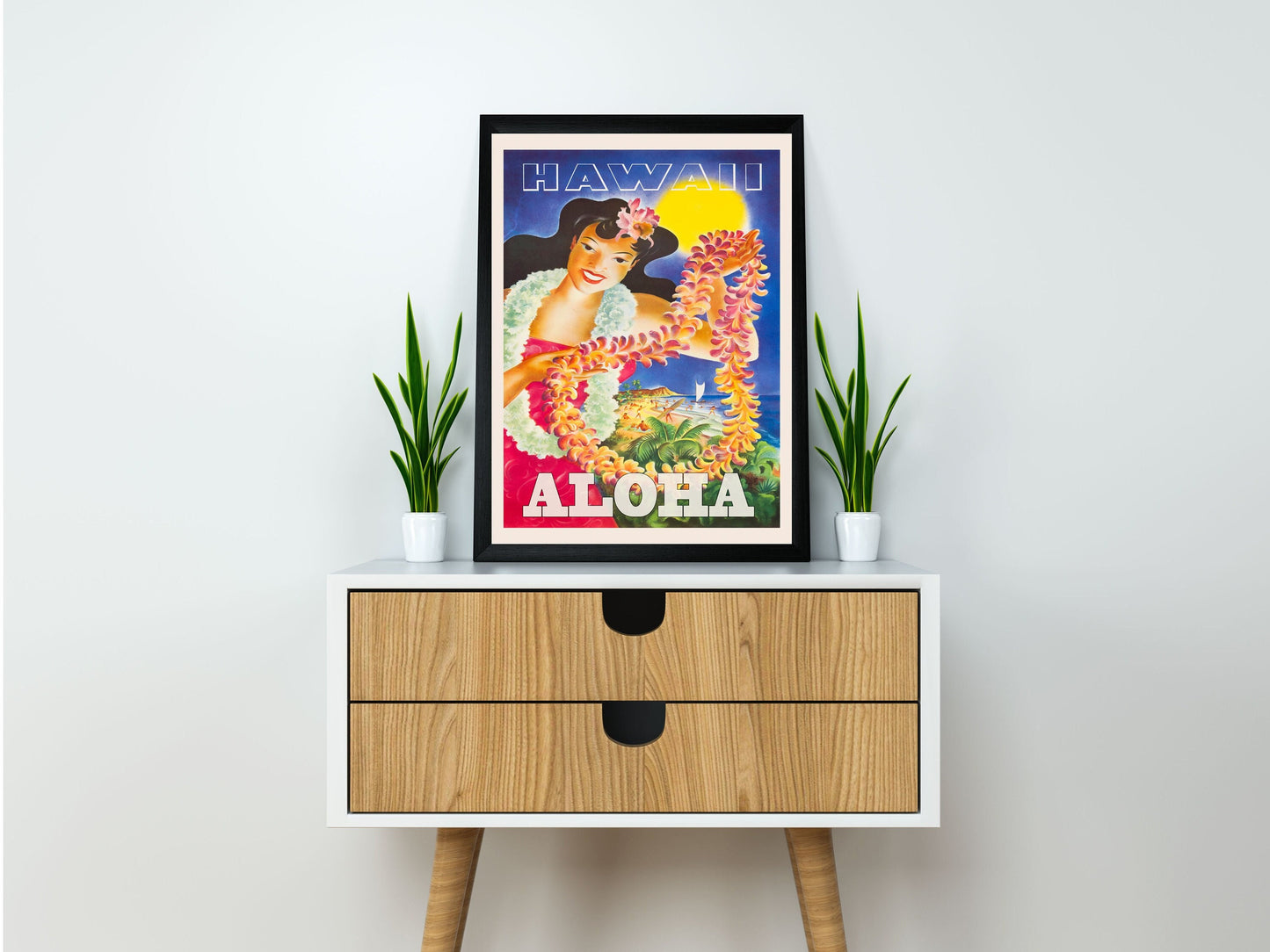 Retro Hawaii Travel Poster, Hawaii Travel Print, Hawaii Poster, Hawaii Print, Visit Hawaii Poster Print wall Hanging Decor A4 A3 A2