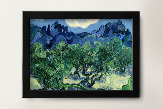 The Olive Trees by Vincent Van Gogh Poster Illustration Print Wall Hanging Decor A4 A3 A2