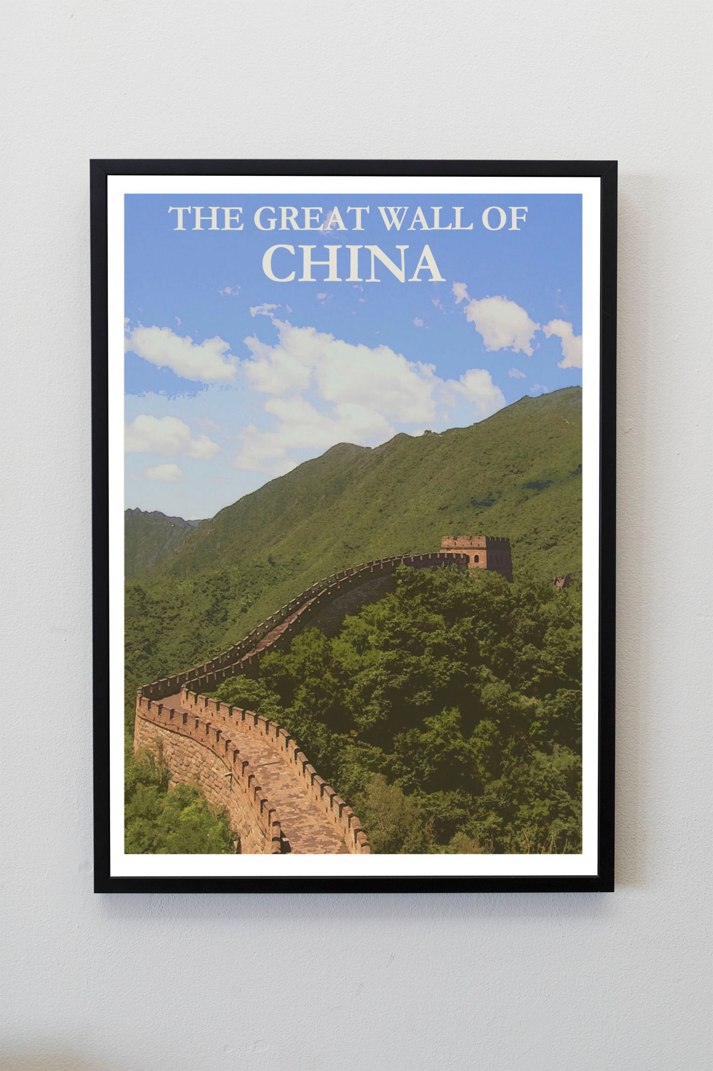 The Great Wall of China Travel Poster landscape architecture Print Wall Hanging Decor A4 A3 A2