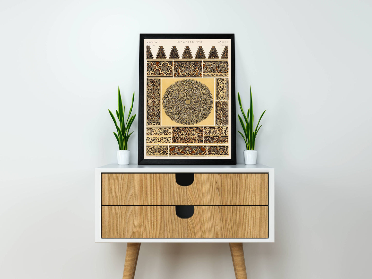 Arabian Abstract Pattern Art Illustration by Owen Jones Poster Print Wall Hanging Decor A4 A3 A2